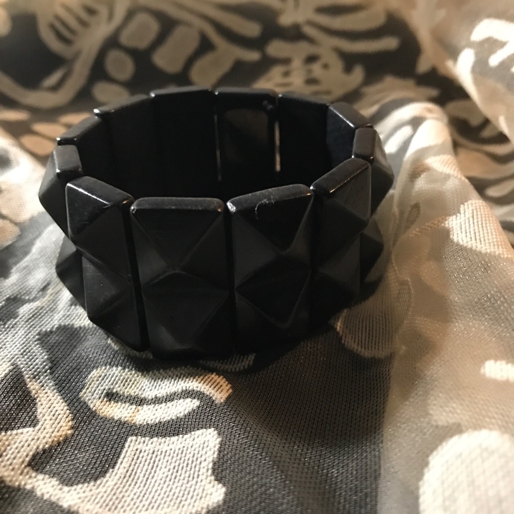 Vintage Art Deco Celluloid Jet Bracelet